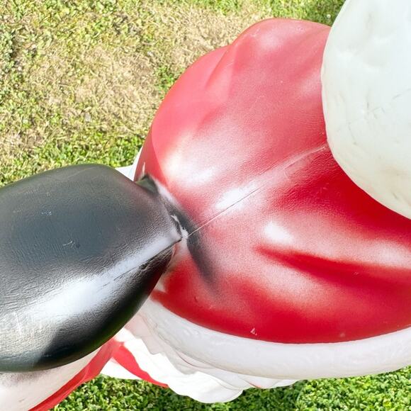 Empire Vintage Dancing Santa Blow Mold Waving with Light 40"- Bottom Cracked - Picture 5 of 15